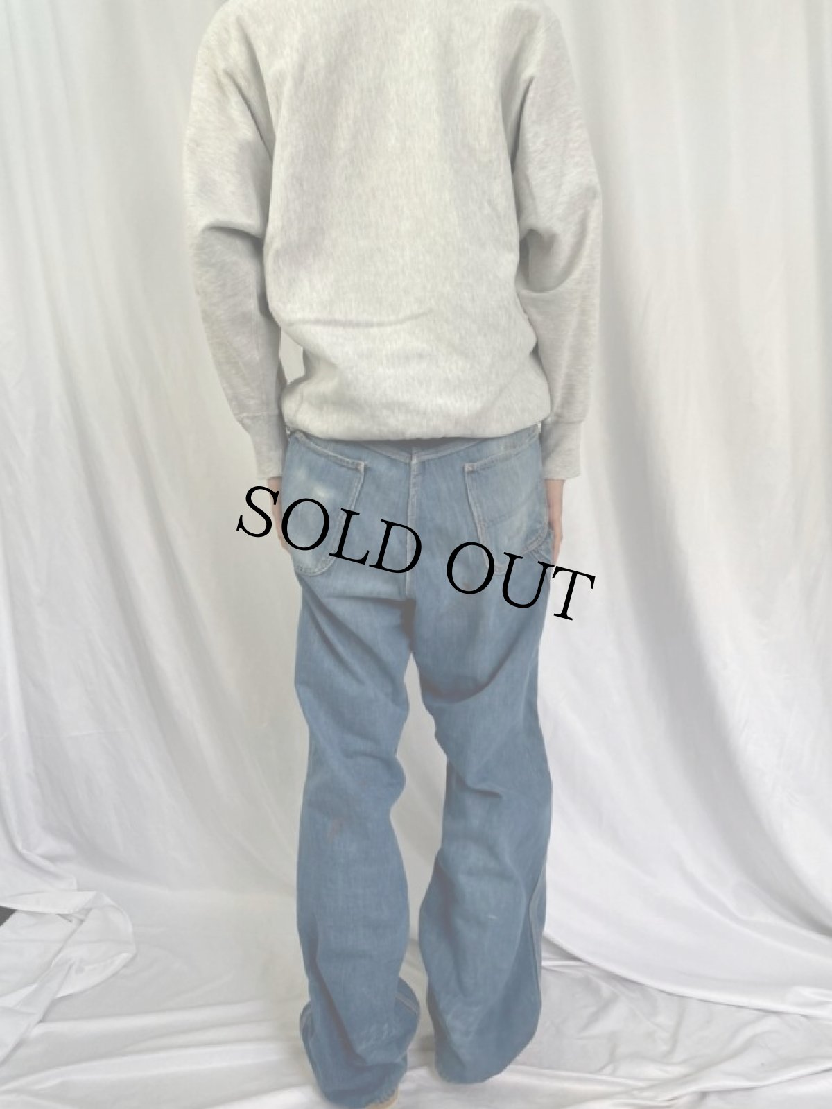 画像4: 50〜60's BIGMAC デニムペインターパンツ W34 (4)