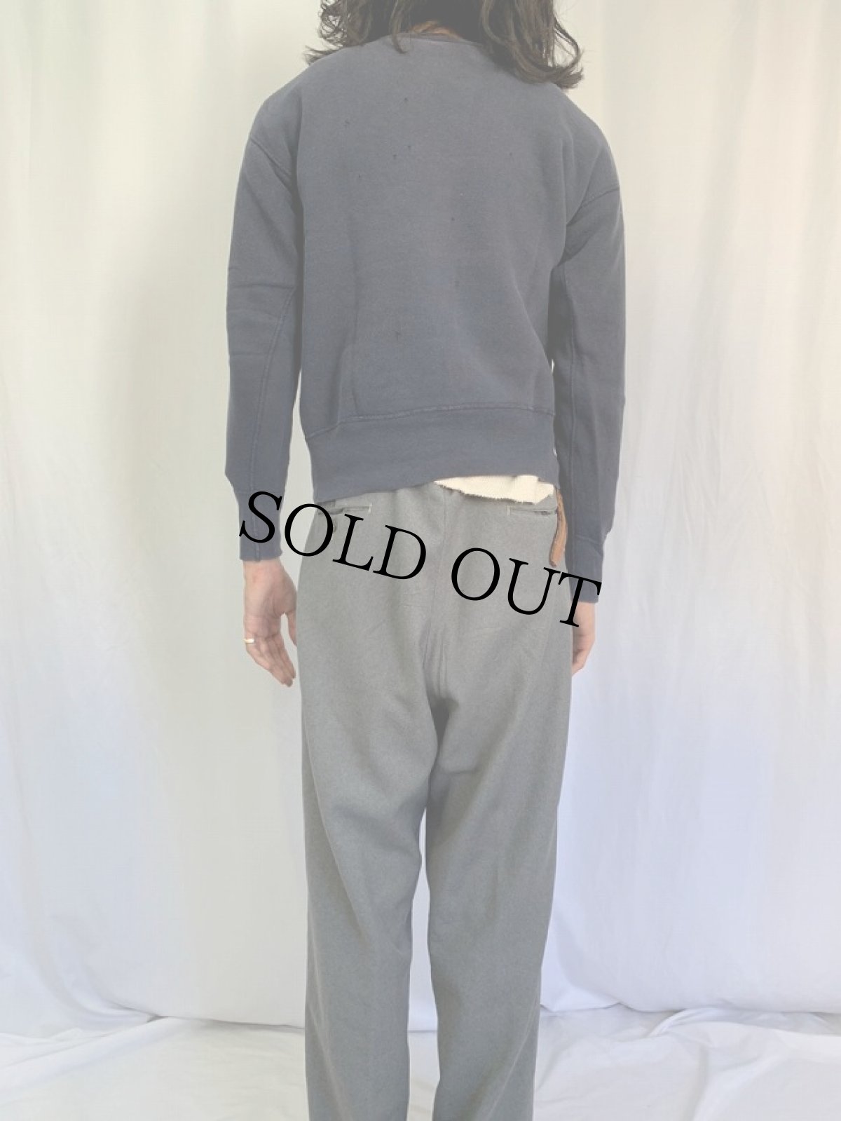 画像4: 60's Champion ランタグ "SIGMA IOTA CHI" フロッキープリント スウェット M (4)