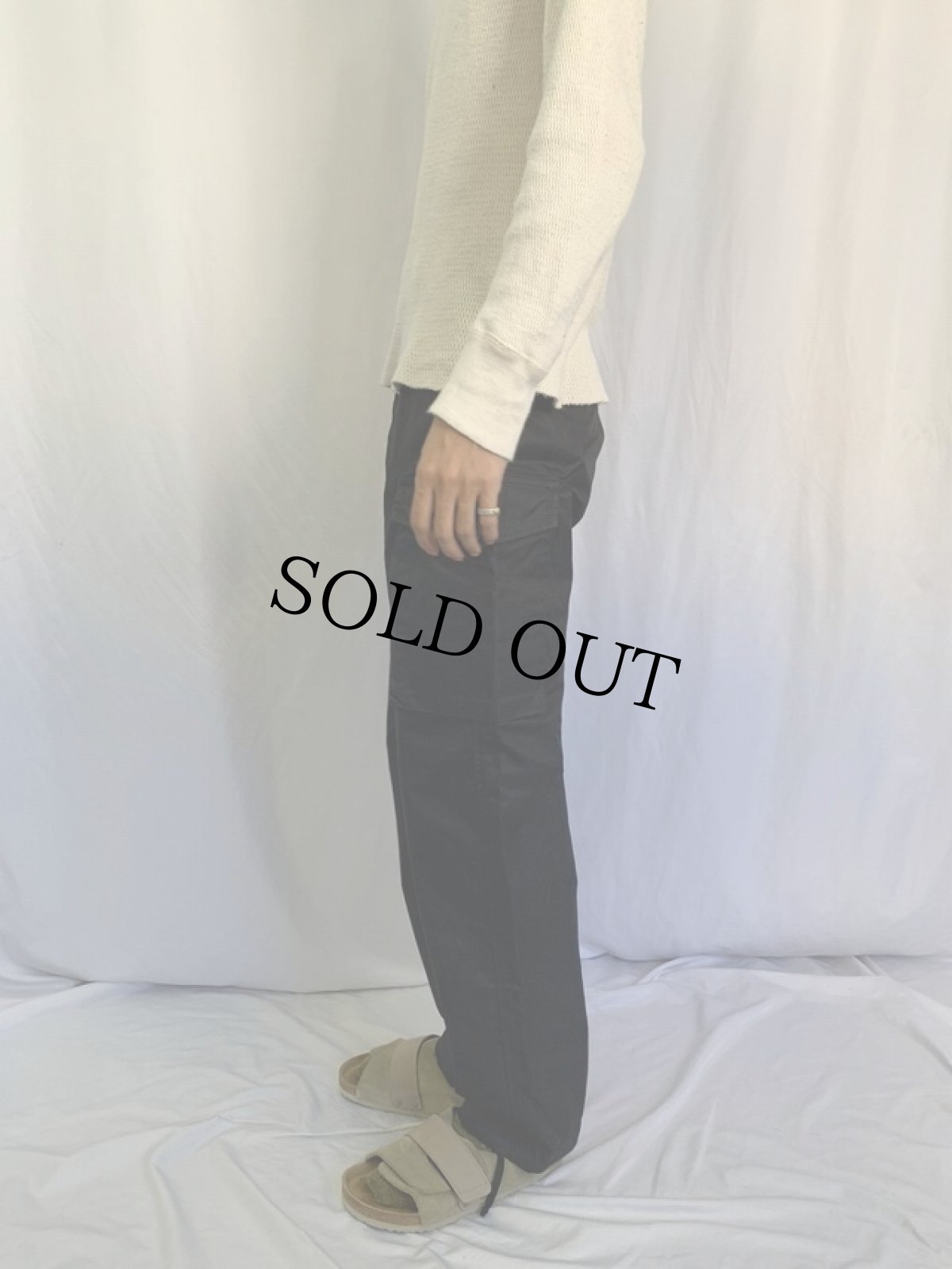 画像3: 90's British militaly SAS "Black Rip Stop" フィールドトラウザーズ W27 (3)