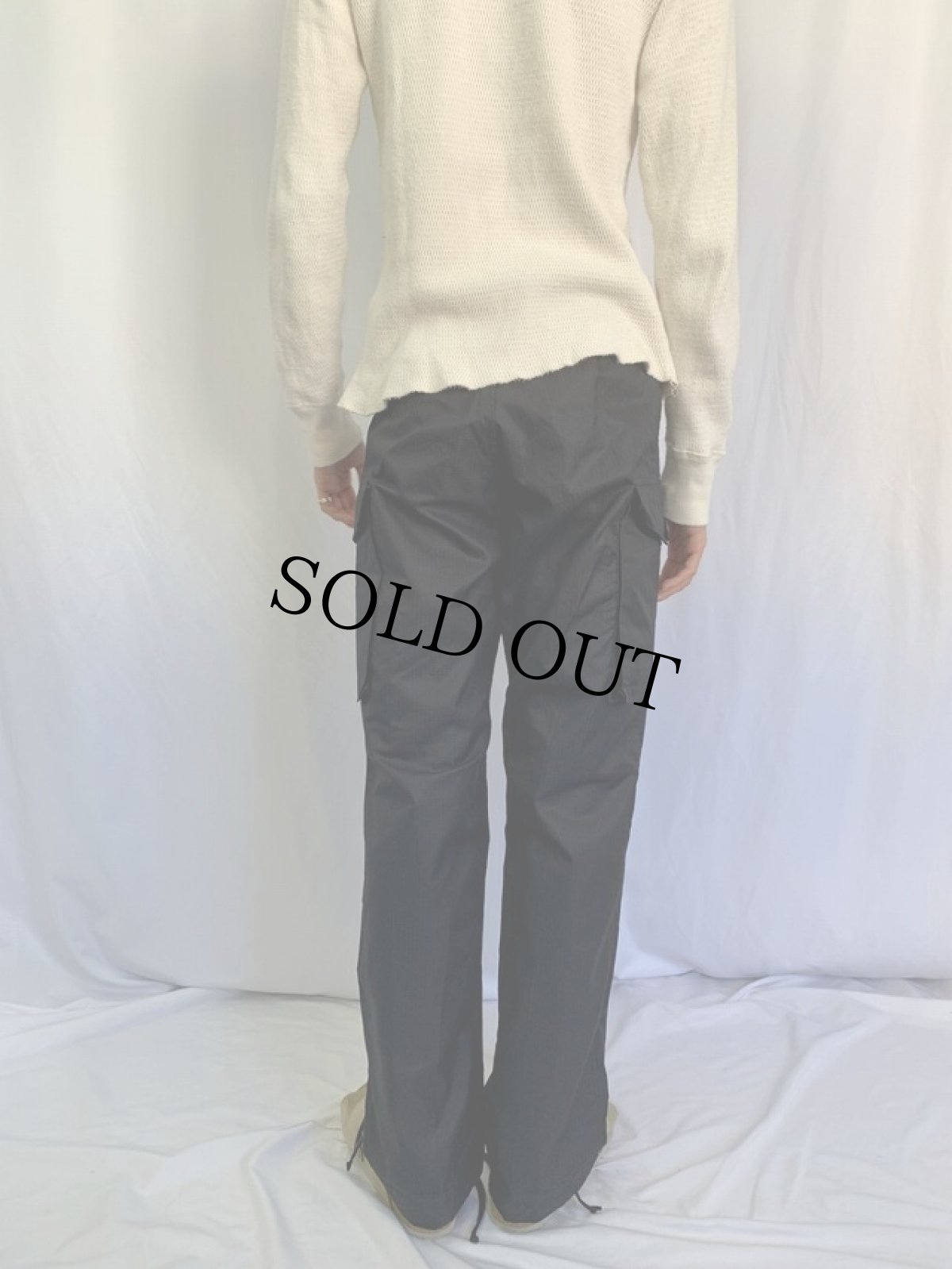 画像4: 90's British militaly SAS "Black Rip Stop" フィールドトラウザーズ W27 (4)