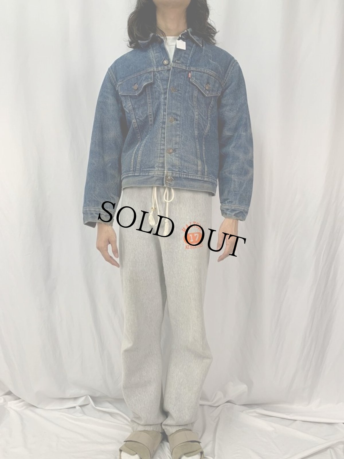 画像2: 70's Levi's 70505-0317 ブランケットライナー デニムジャケット SIZE42 (2)