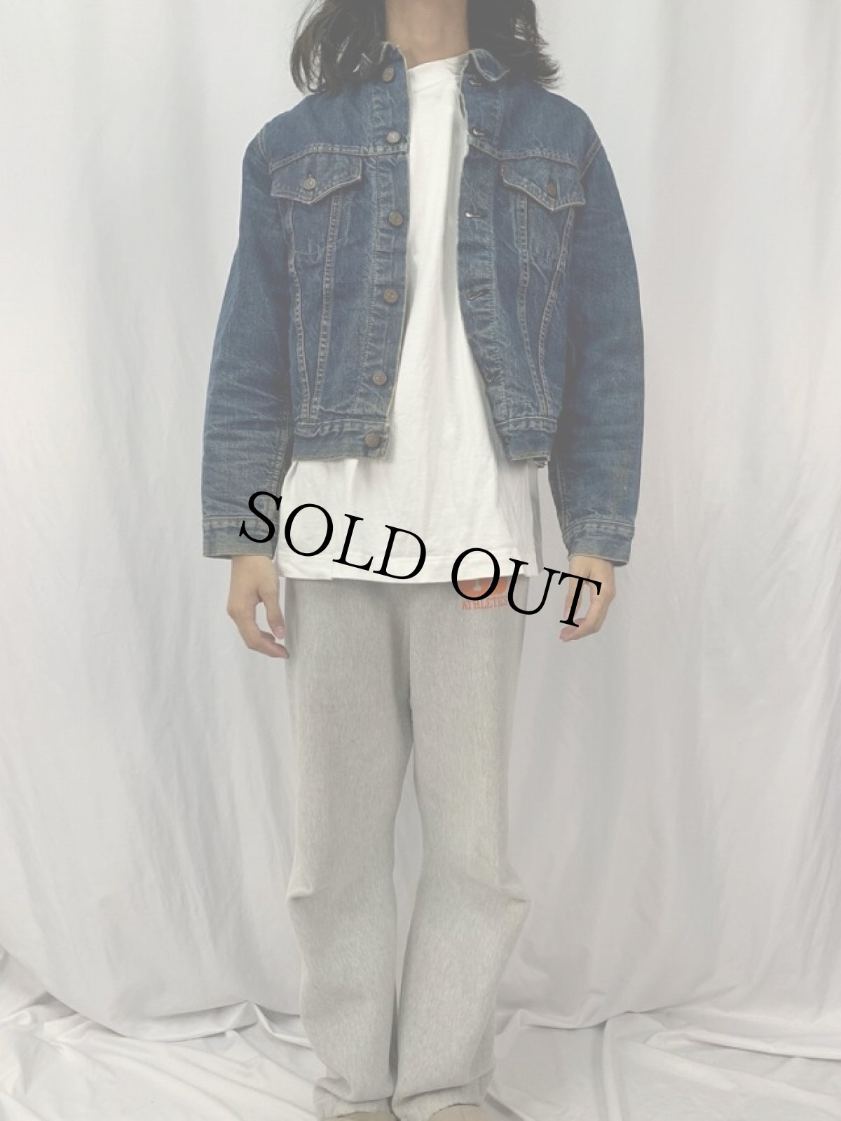 画像2: 60's LEVI'S 70505 ブランケットライナー デニムジャケット (2)