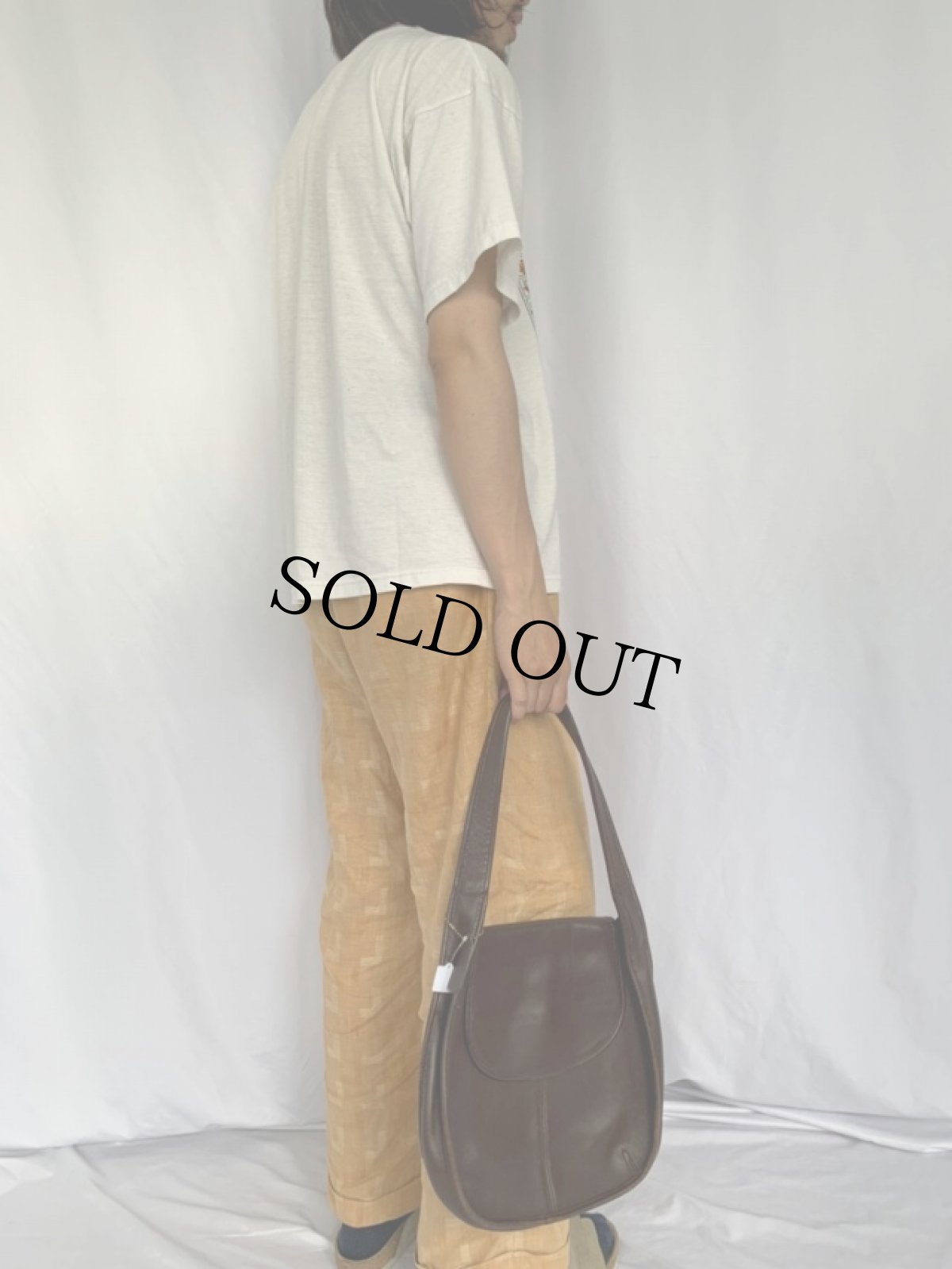 画像2: 90's COACH USA製 レザーショルダーバッグ (2)