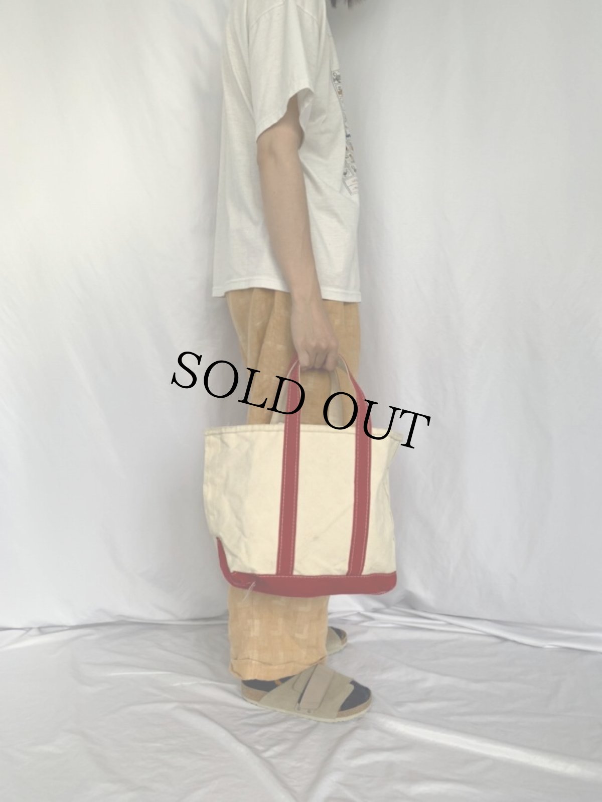 画像2: L.L.Bean "BOAT AND TOTE" USA製 キャンバストートバッグ (2)