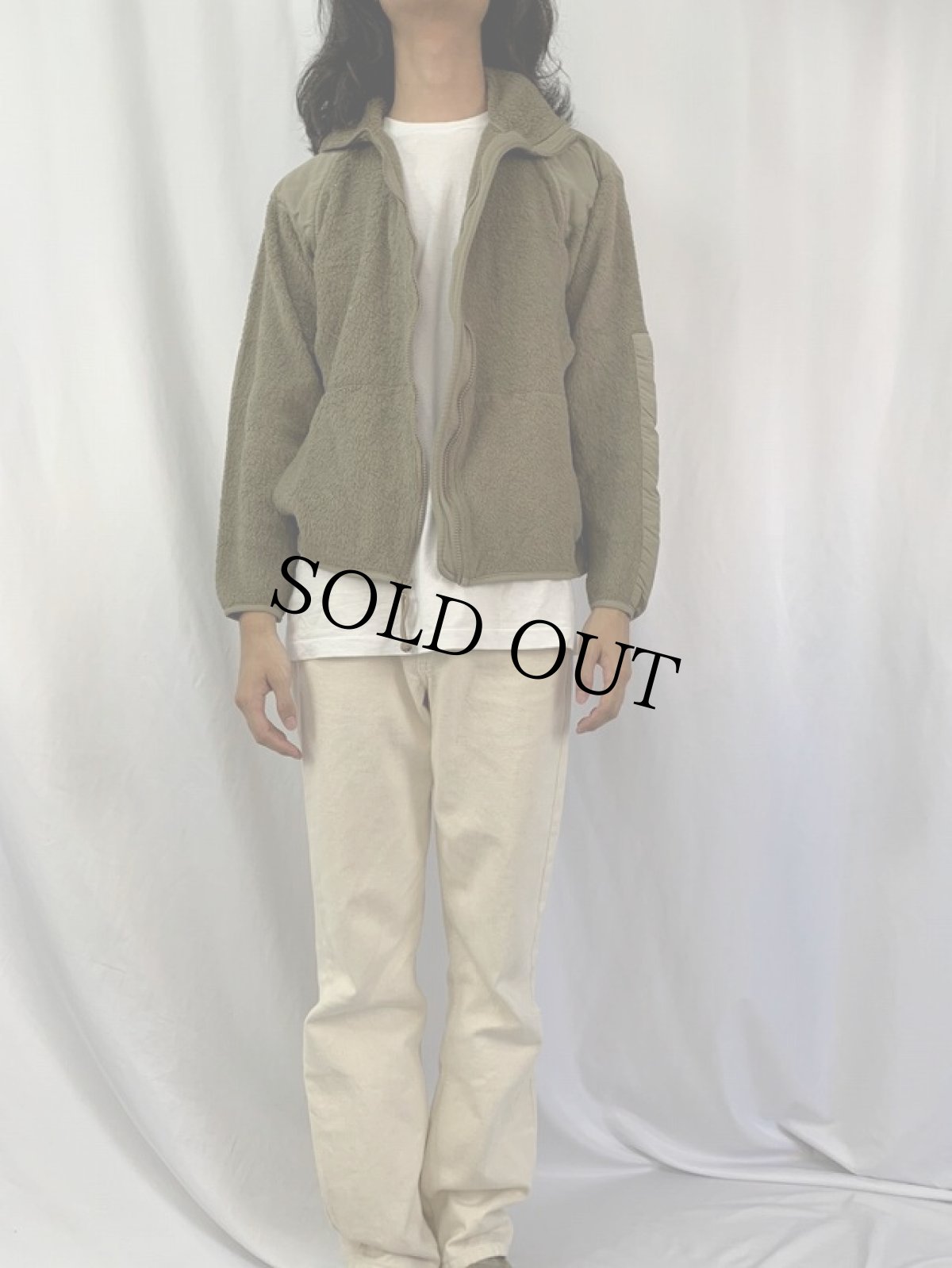 画像2: U.S.MILITARY ECWCS GEN3 Cold Weather コヨーテ フリースジャケット SMALL-REGULAR (2)