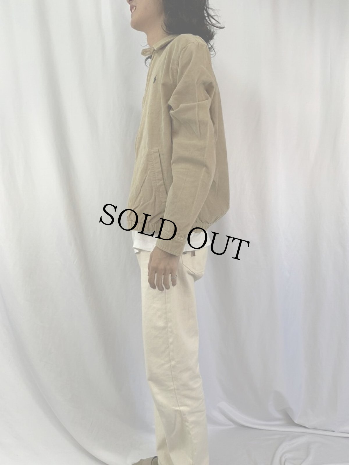 画像3: POLO Ralph Lauren ロゴ刺繍 コーデュロイスウィングトップ L (3)