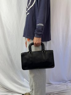 画像2: 60〜70's COACH USA製 レザーハンドバッグ BLACK (2)