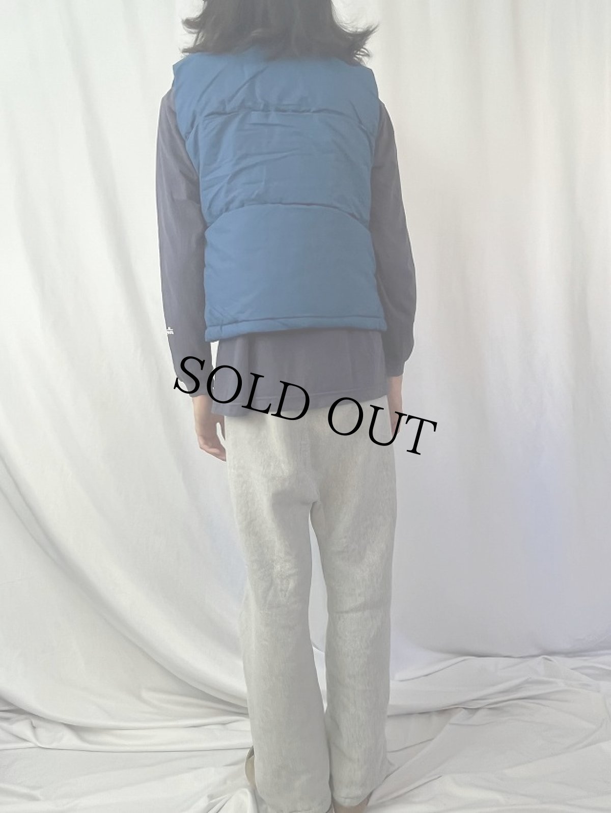 画像4: 70's THE NORTH FACE 茶タグ ダウンベスト S (4)