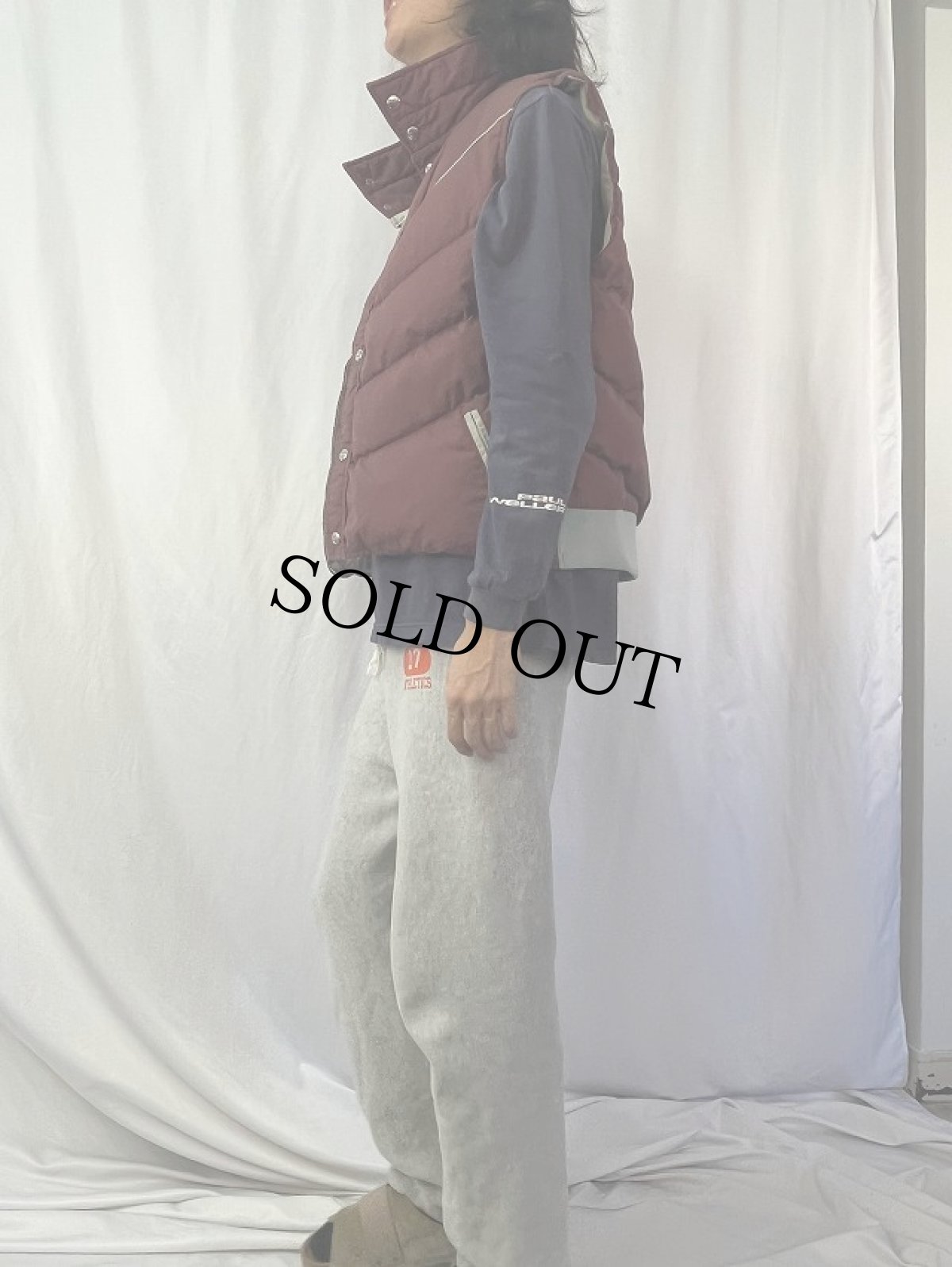 画像3: 70's Woolrich コットン×ポリエステル ダウンベスト L (3)