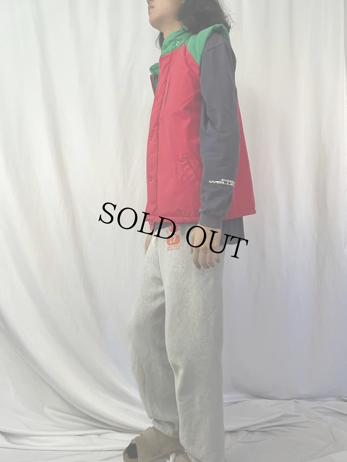 画像3: 80's〜 Pierre Bonee マルチカラー ダウンベスト M (3)