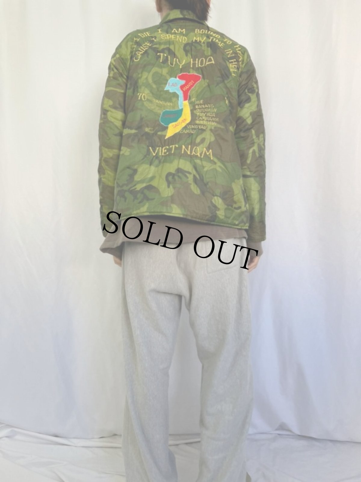 画像6: 70's "TUY HOA" キルティングカモ ベトジャン (6)