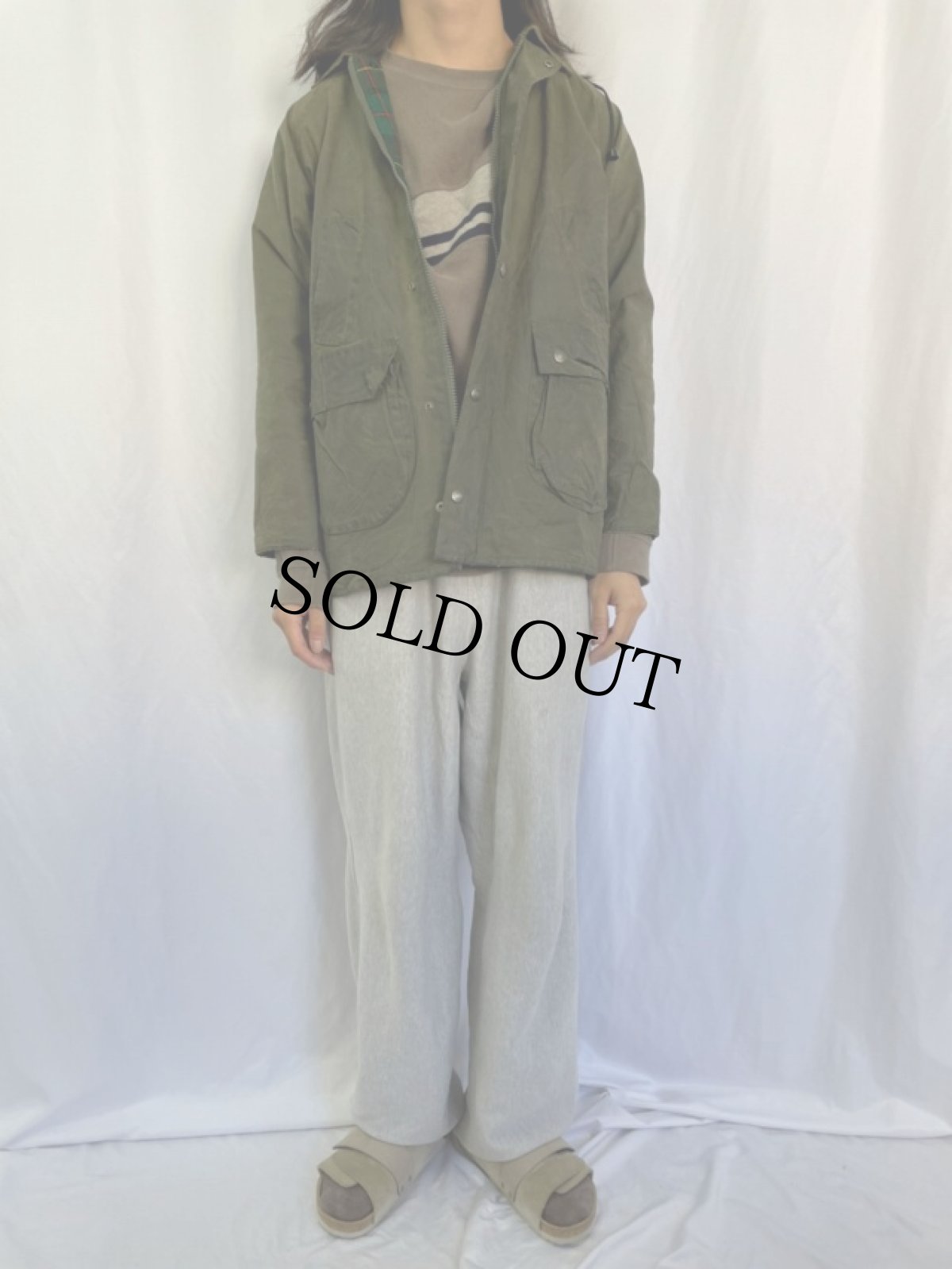 画像2: Cyrillus ENGLAND製 フード付き オイルドジャケット (2)