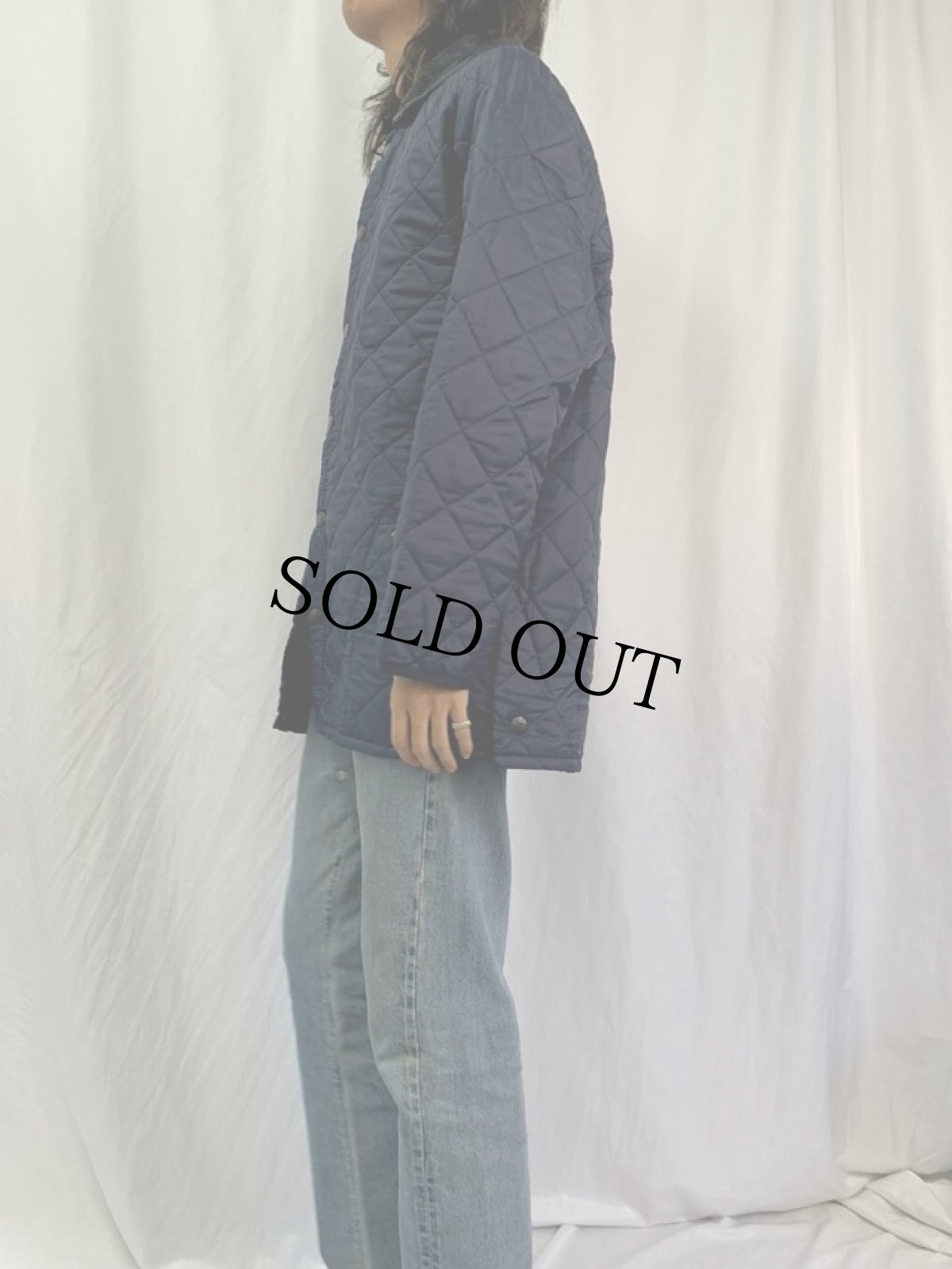 画像3: 90's Barbour ENGLAND製 キルティングライナージャケット M (3)