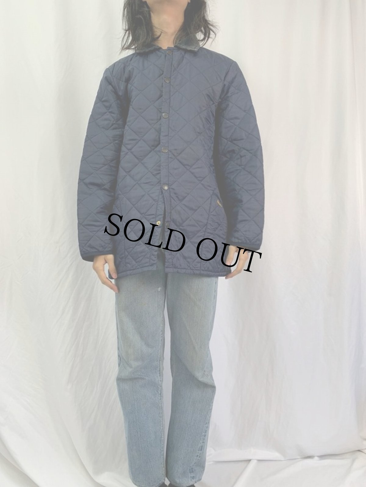 画像2: 90's Barbour ENGLAND製 キルティングライナージャケット M (2)