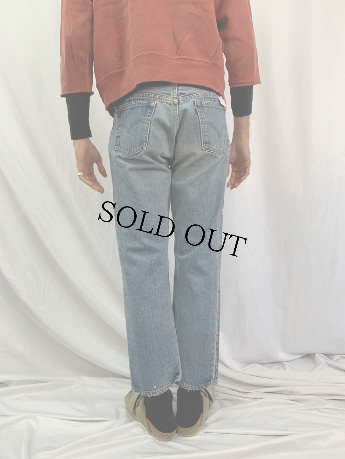 画像4: 80's〜 Levi's 501 USA製 デニムパンツ W28 (4)