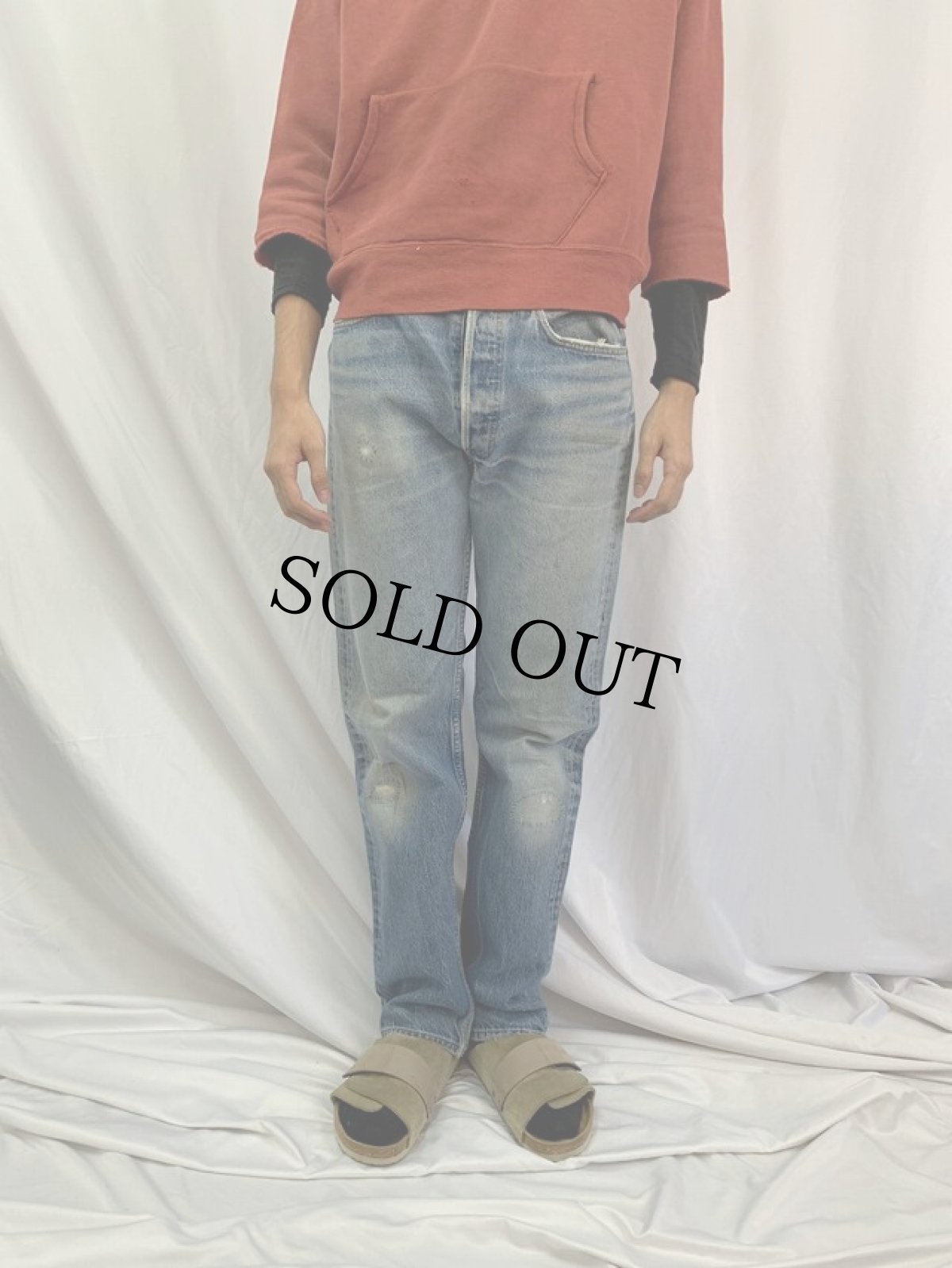 画像2: 80's〜 Levi's 501 USA製 デニムパンツ W31 (2)