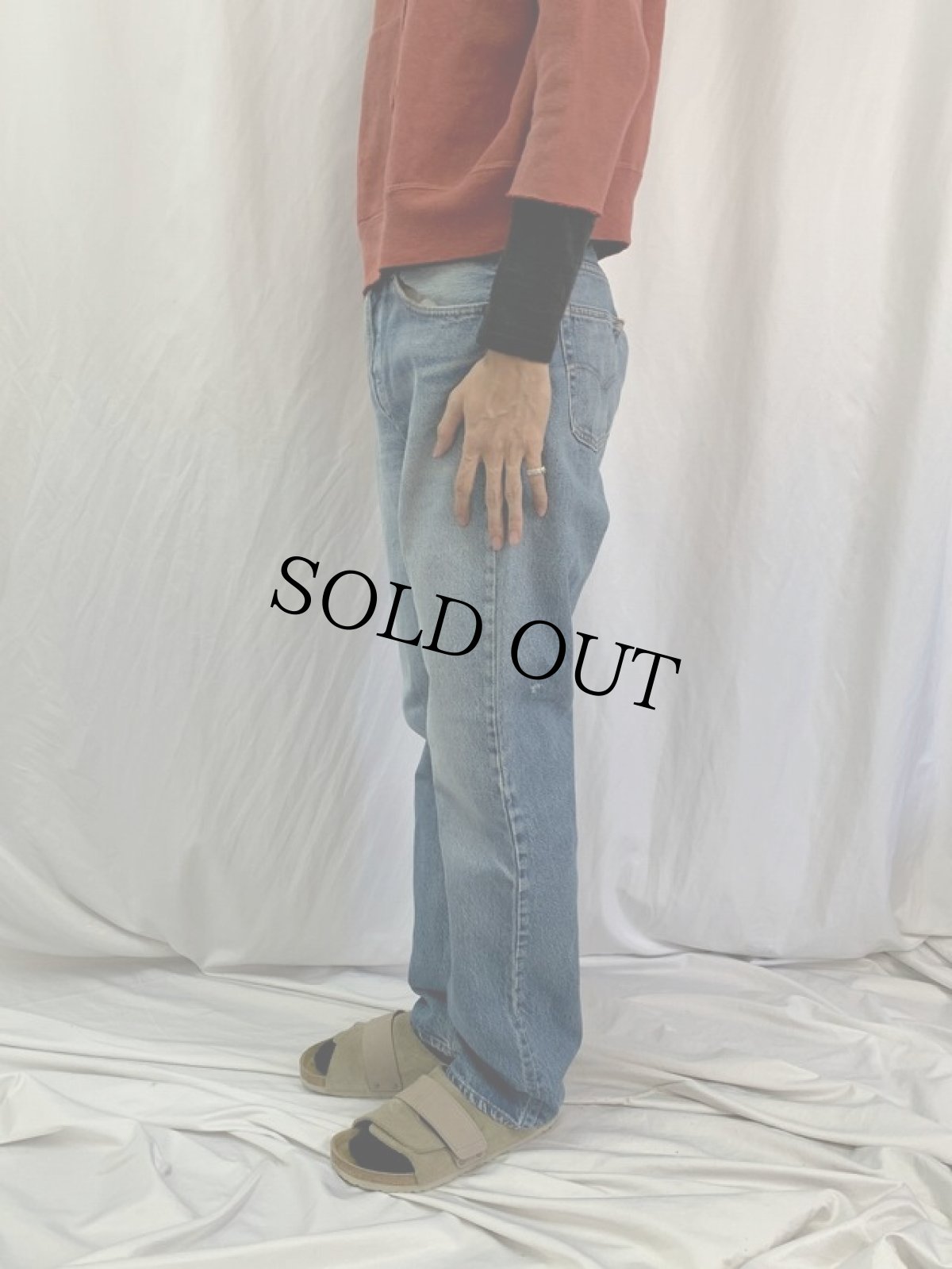 画像3: 80's Levi's 501 USA製 内股シングル デニムパンツ W31 (3)