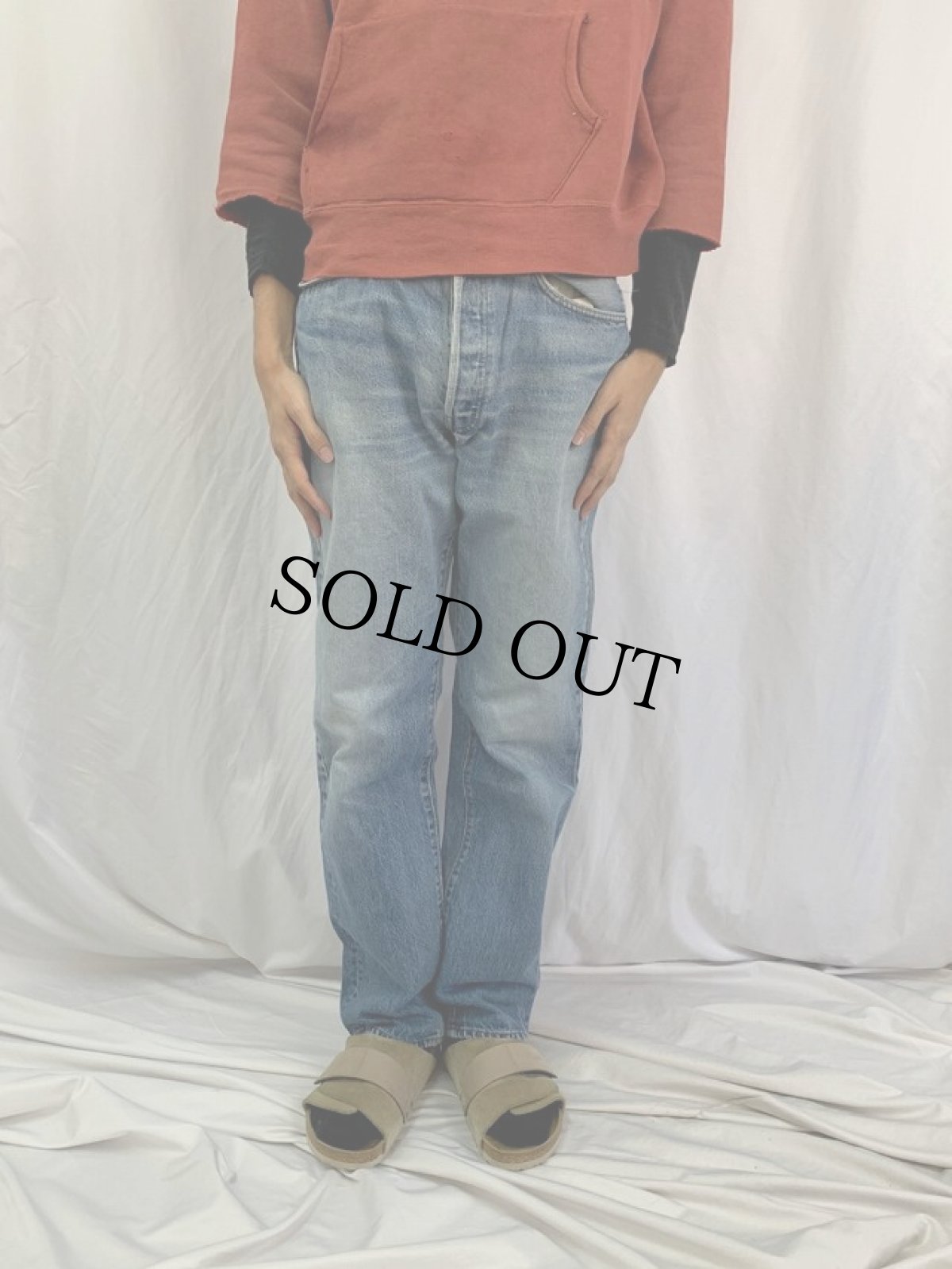 画像2: 80's Levi's 501 USA製 内股シングル デニムパンツ W31 (2)