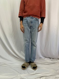 画像2: 90's Levi's 501 USA製 デニムパンツ W30 (2)