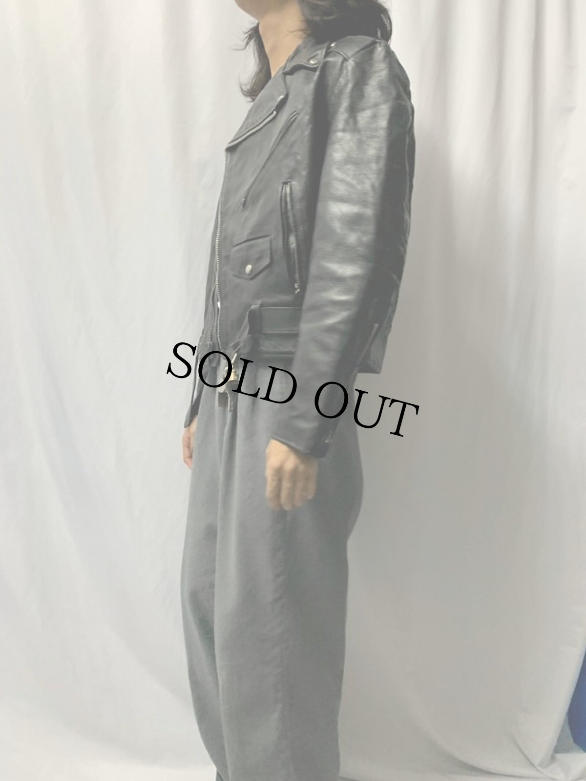 画像3: 70's Excelled USA製 ダブルライダースジャケット SIZE40 (3)