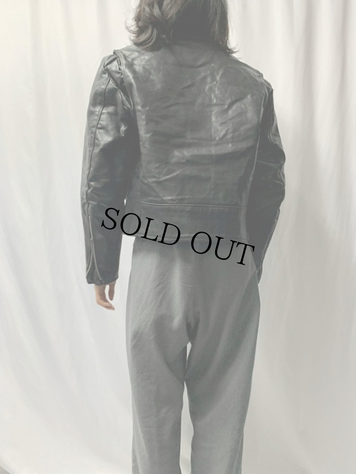 画像4: 70's Excelled USA製 ダブルライダースジャケット SIZE40 (4)