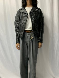 画像2: 80's〜 PERFECTO by Schott USA製 ダブルライダースジャケット SIZE38LONG (2)