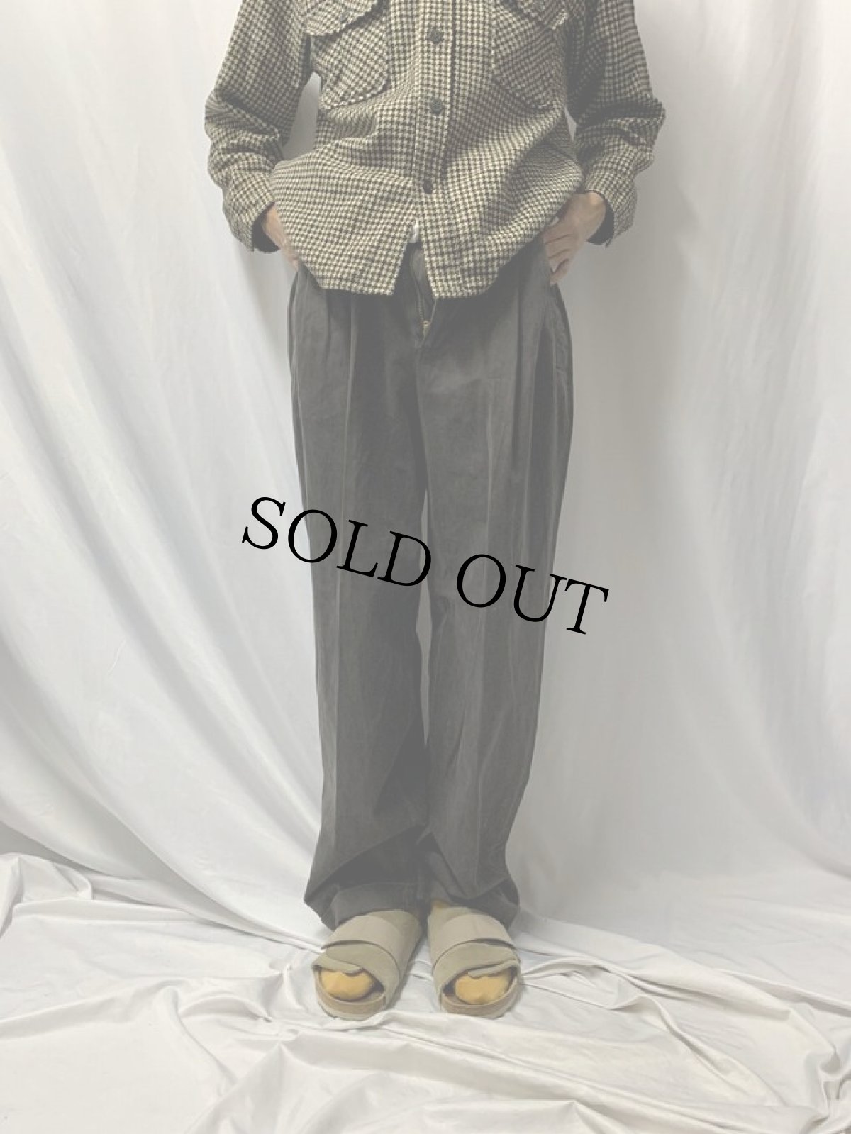 画像2: 90's Ralph Lauren POLO COUNTRY ツータックスラックス W30 (2)