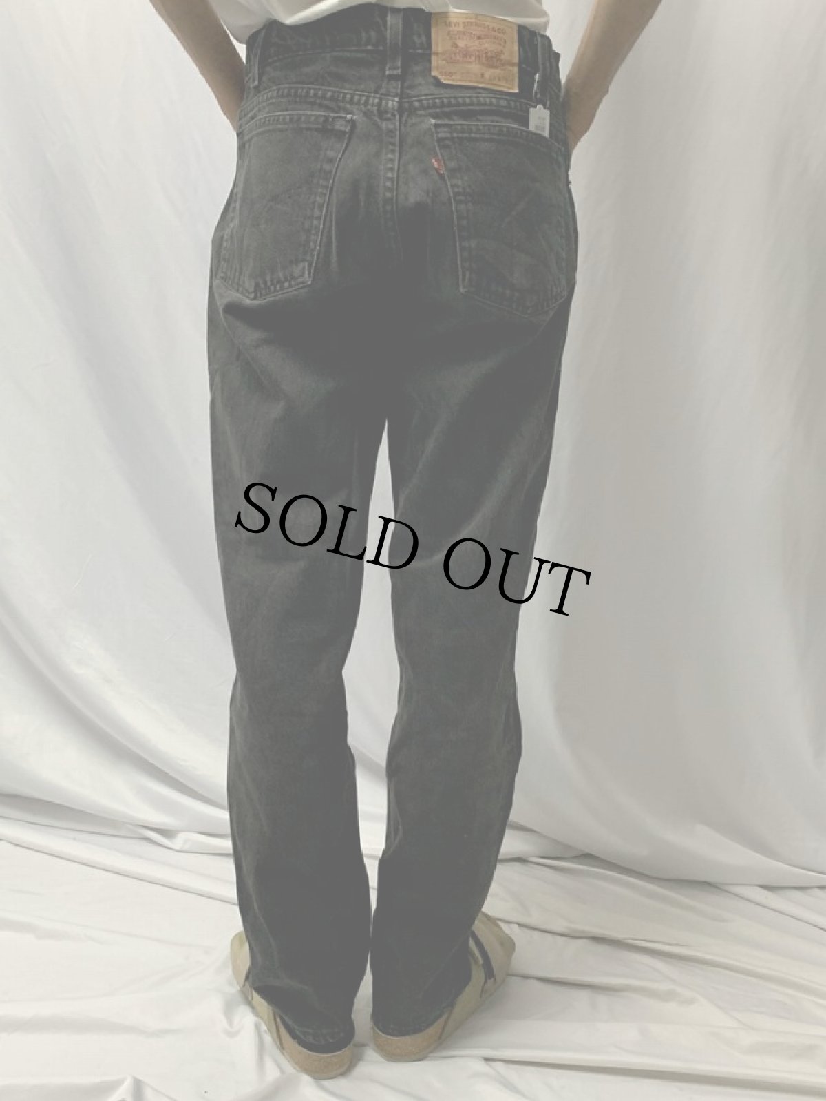 画像4: 90's Levi's 550 USA製  "RILAXED FIT" ブラックデニムパンツ W32 (4)