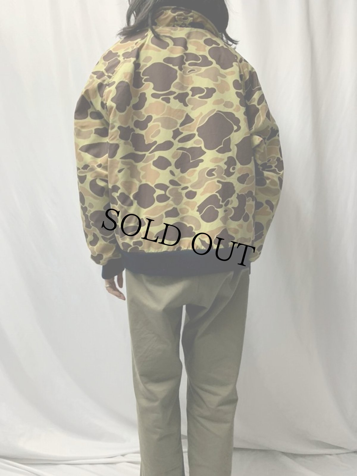 画像4: Cabela's ダックハンターカモ柄 裏フリース ナイロンジャケット XL (4)