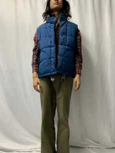 画像2: 80's THE NORTH FACE 茶タグ ダウンベスト XL (2)