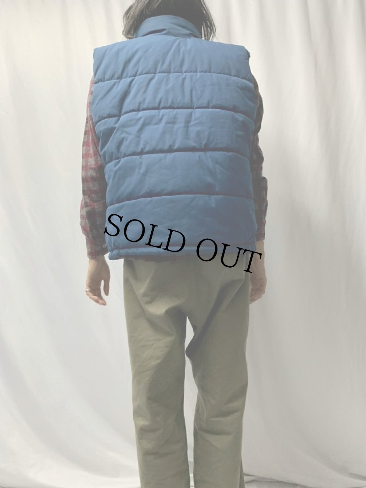 画像4: 80's THE NORTH FACE 茶タグ ダウンベスト XL (4)