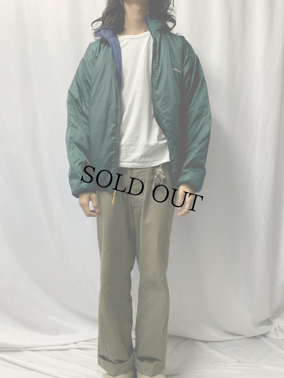 画像2: Patagonia 中綿入り ナイロンジャケット L (2)