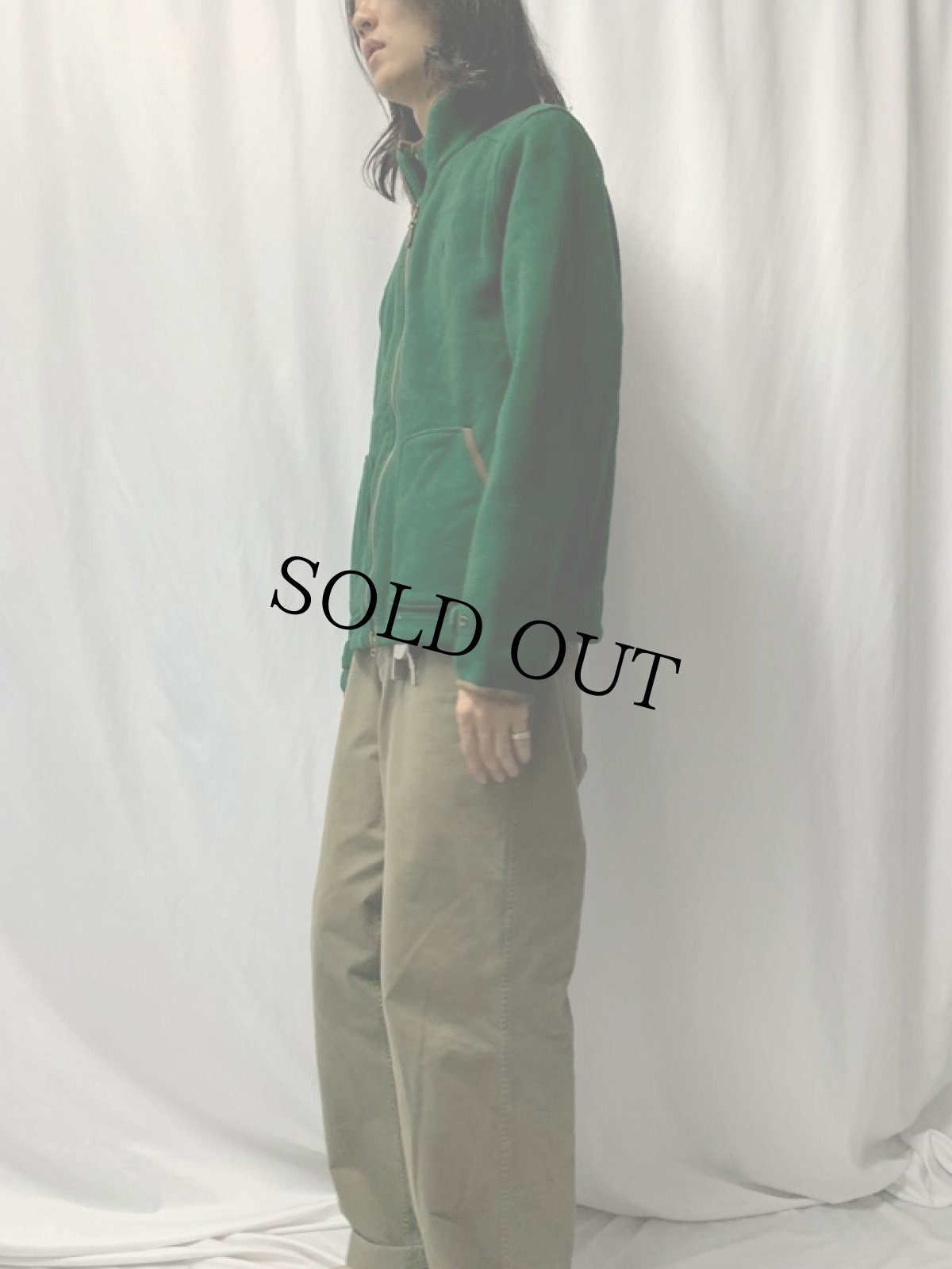 画像3: POLO Ralph Lauren ロゴ刺繍 フリースジャケット L (3)