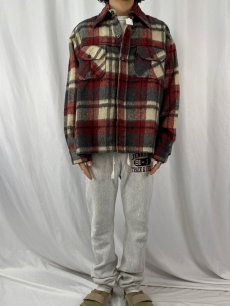 画像2: 70's Lord James チェック柄 CPOシャツジャケット XL (2)