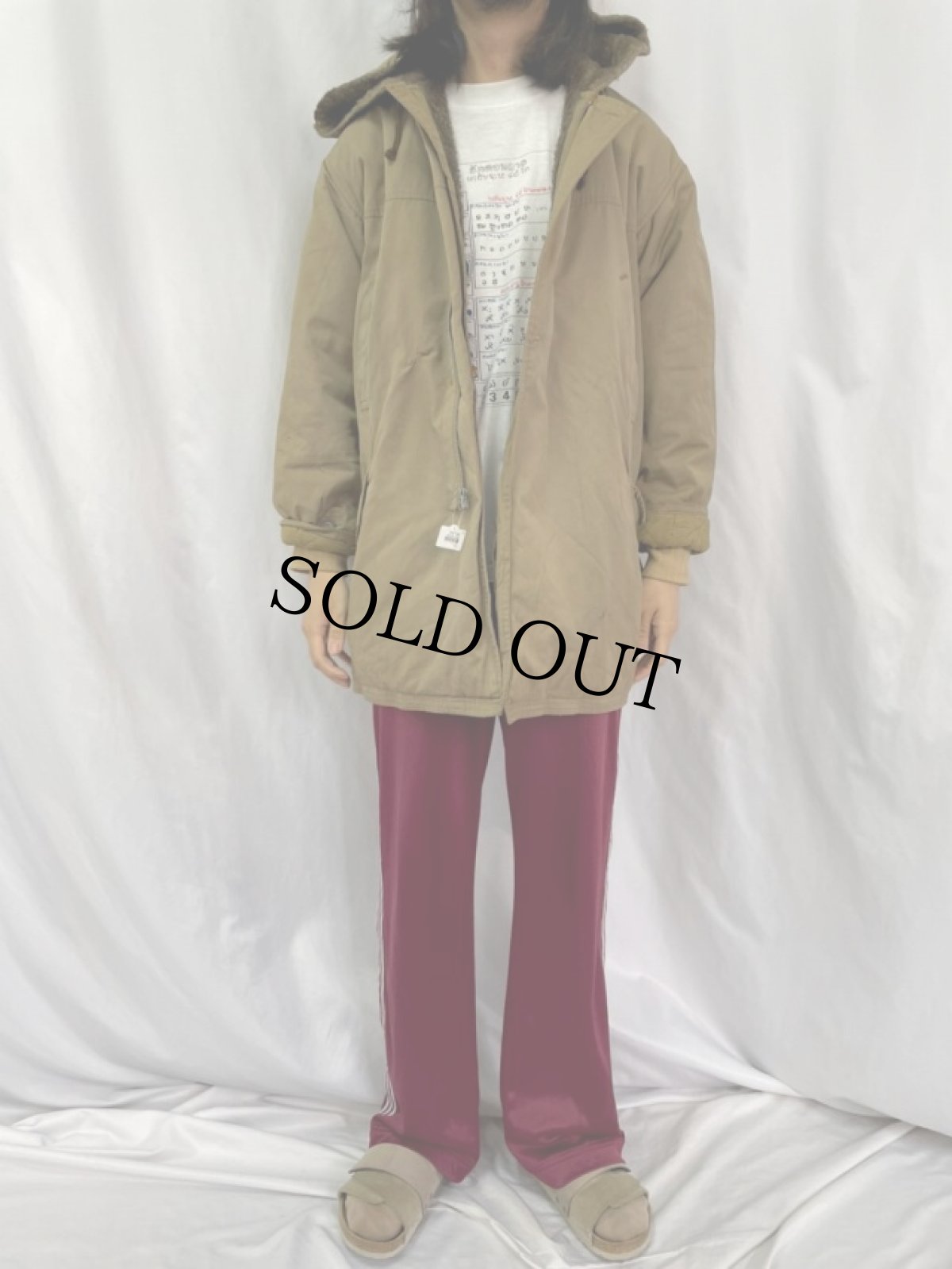 画像2: 【SALE】 40's OLDIN DENNIS B-9 TYPE アルパカライナー ラビットフードコート SMALL (2)