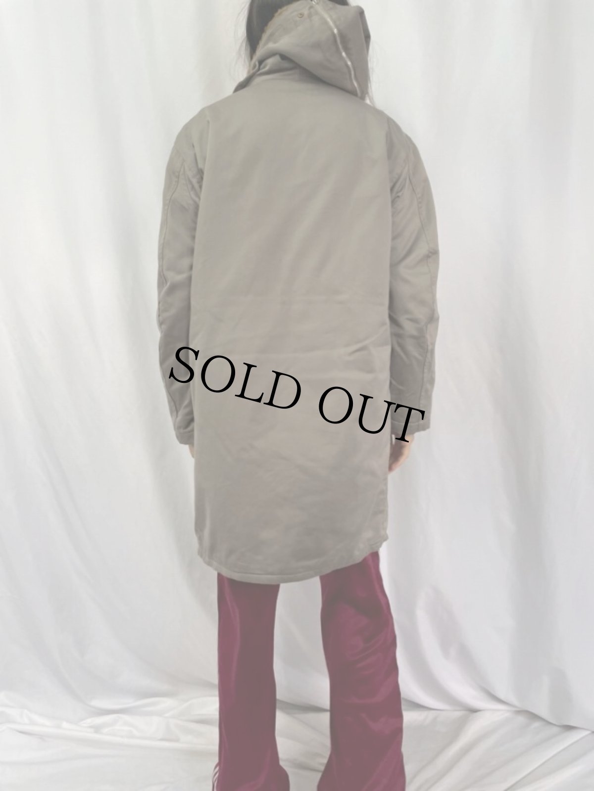 画像4: 60's L.L.Bean 筆記体タグ B-9 TYPE ラビットフードコート (4)