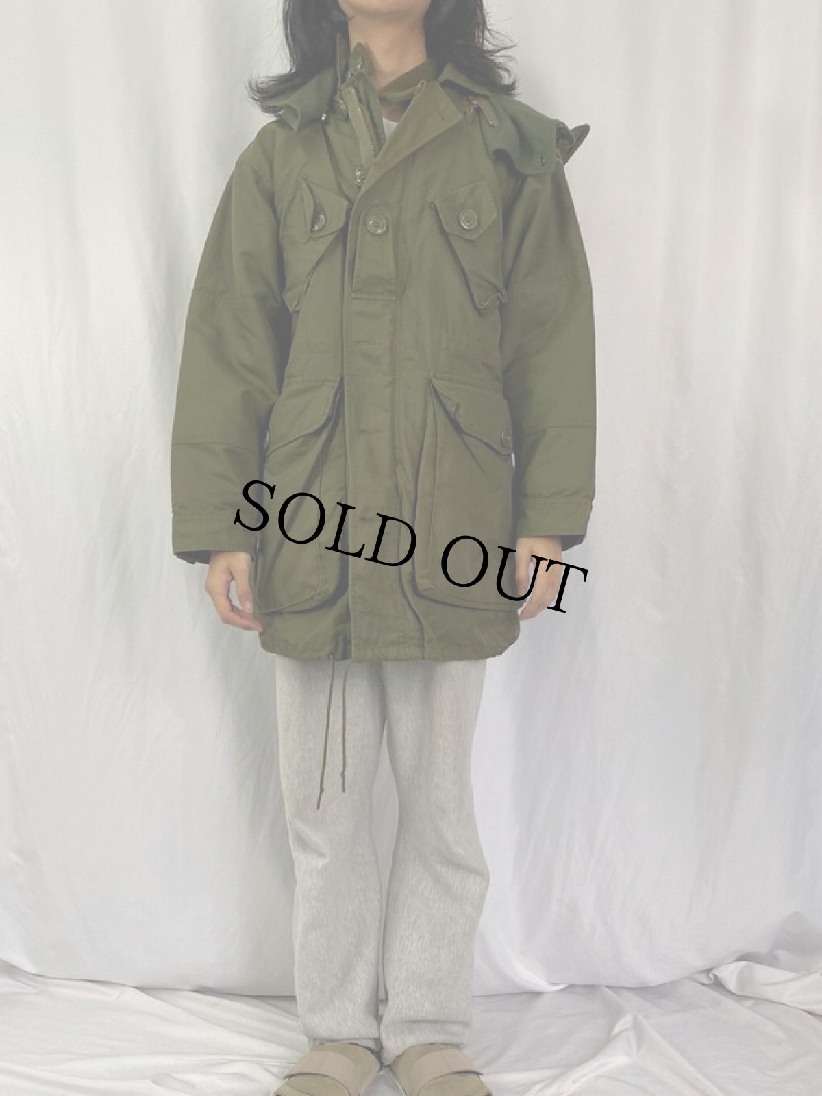 画像2: 80's CANADIAN ARMY ECW コンバットパーカー SHORT SMALL (2)