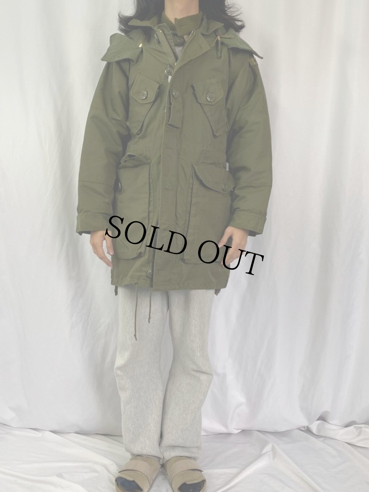 画像2: 80's CANADIAN ARMY ECW コンバットパーカー SHORT SMALL (2)