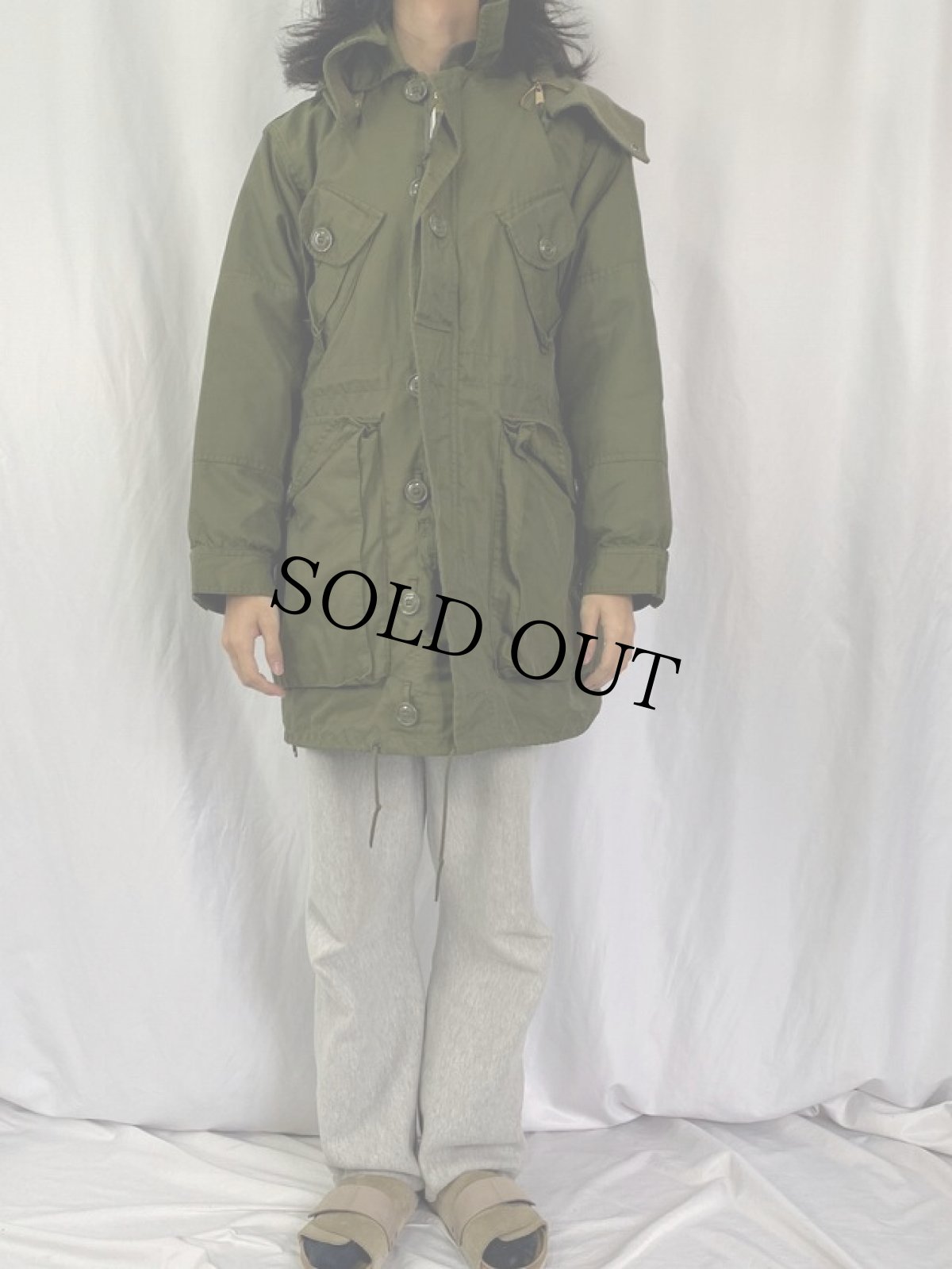 画像2: 80's CANADIAN ARMY ECW コンバットパーカー SHORT SMALL (2)