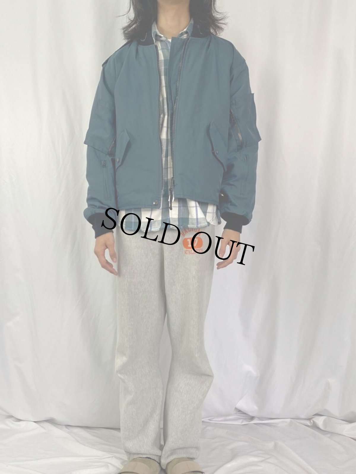 画像2: 90's ROYAL CANADIAN AIR FORCE フライトジャケット (2)