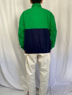 画像4: 90's GAP フリース切り替え プルオーバージャケット M (4)