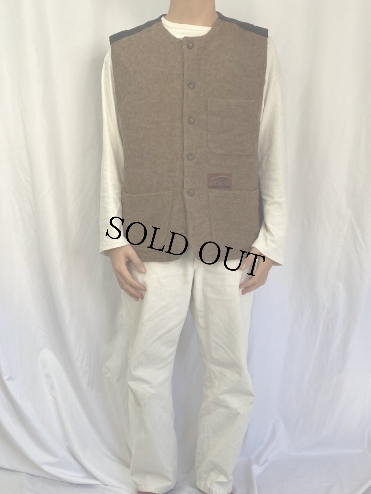 画像2: OXBOW ウールベスト M (2)