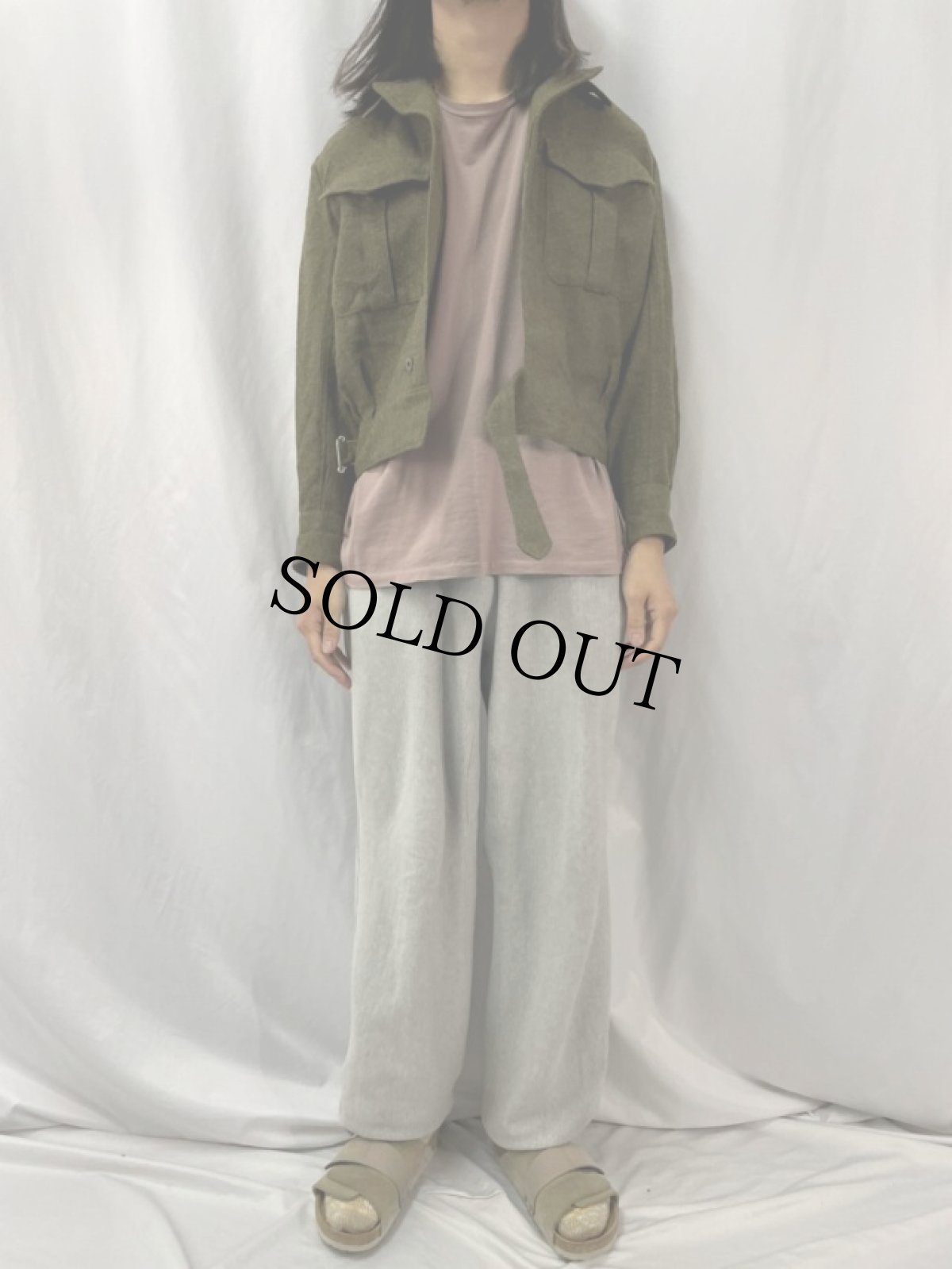 画像2: 50's CANADIAN ARMY バトルドレスジャケット SIZE6 (2)