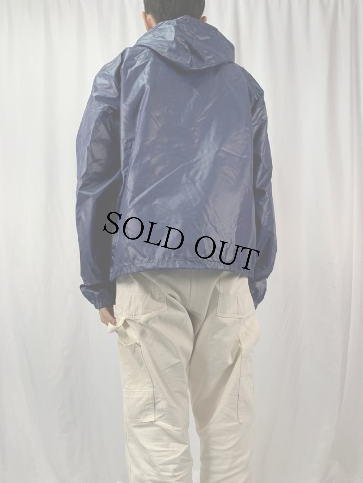 画像4: 80's The Fox JCPenney ナイロンアノラックパーカー L (4)