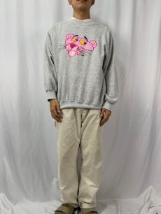 画像2: 90's BLITZZ STUDIOS PINK PANTHER キャラクター刺繍スウェット L (2)