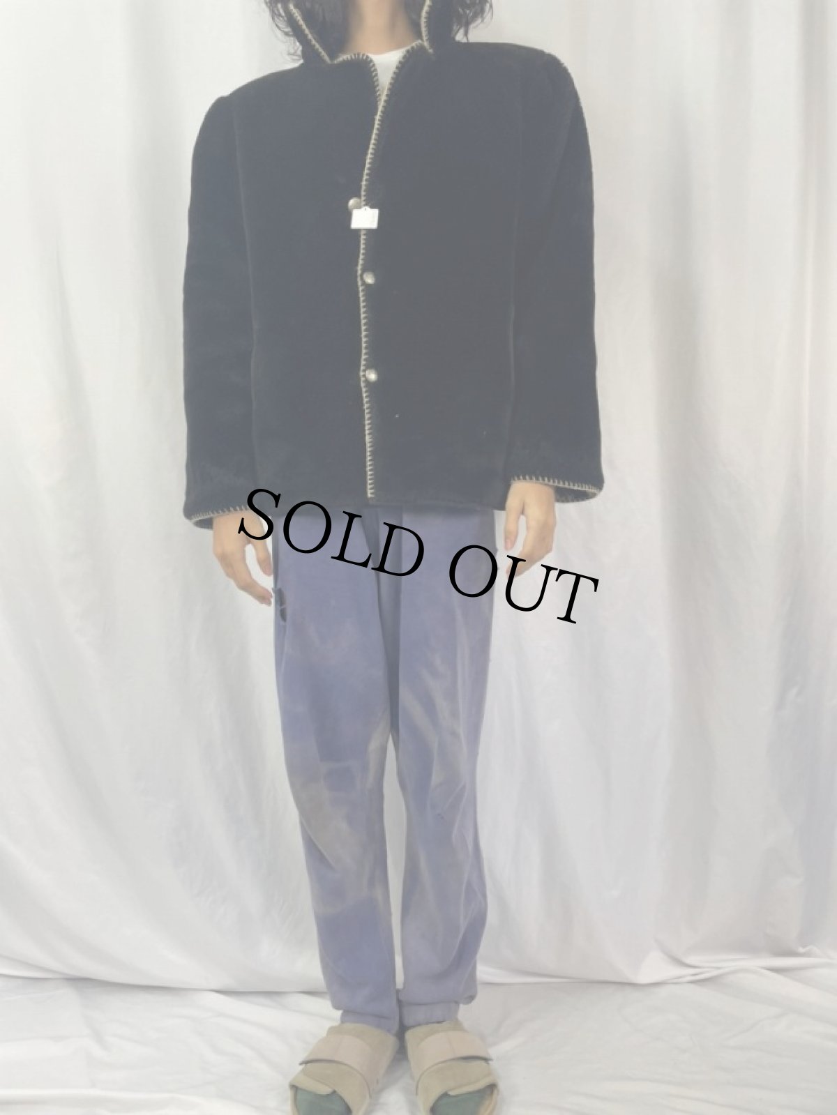 画像2: 馬柄 リバーシブルフェイクファージャケット (2)