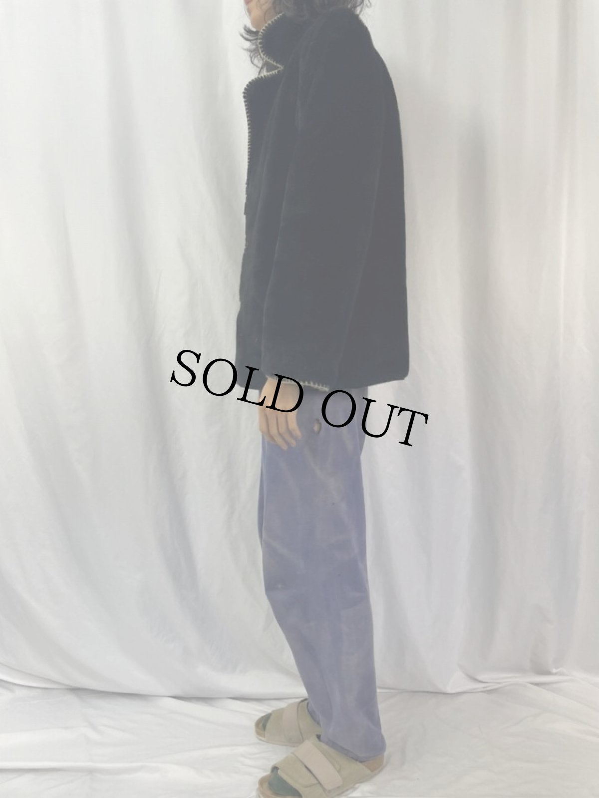 画像3: 馬柄 リバーシブルフェイクファージャケット (3)