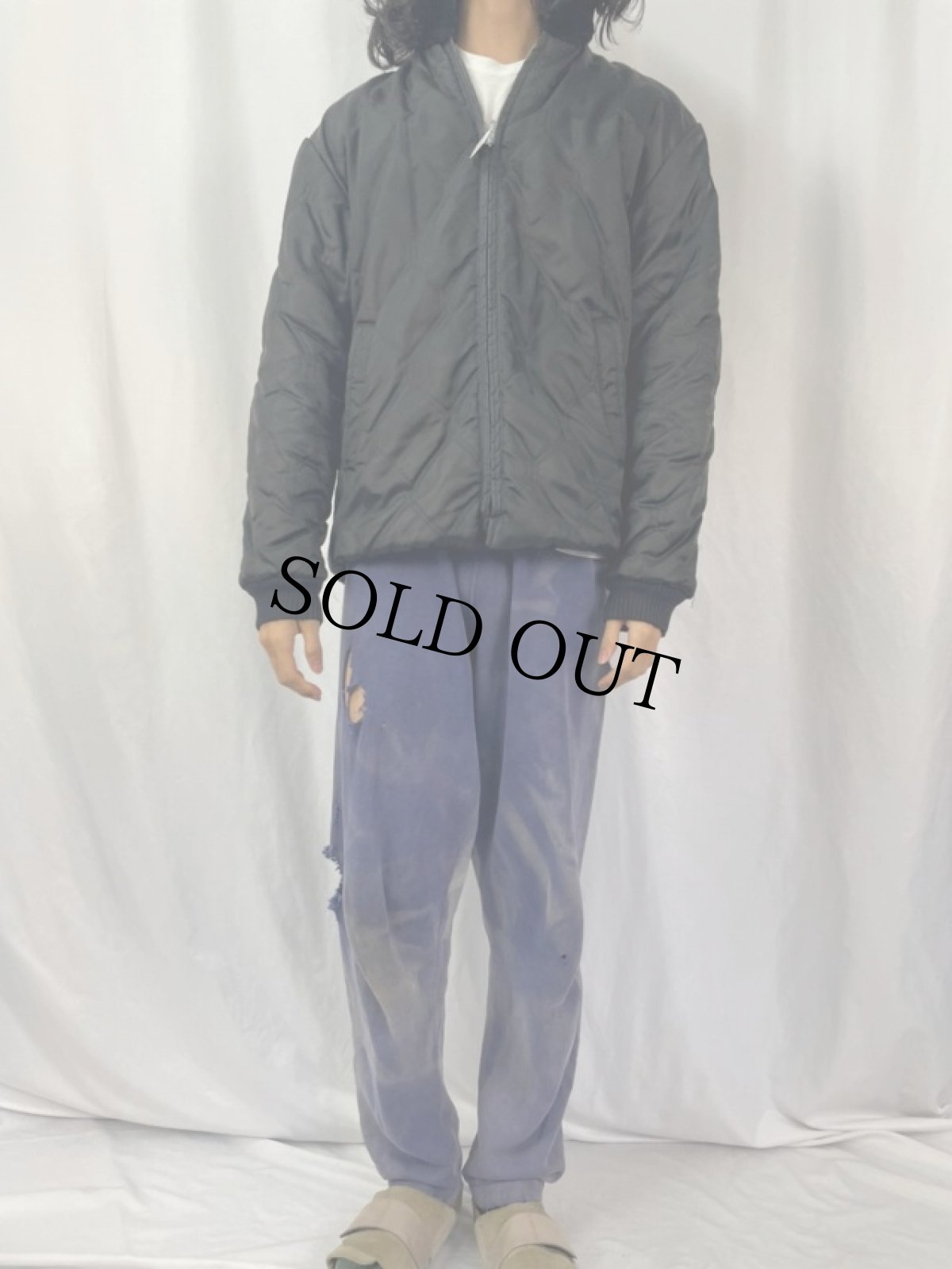 画像4: フェイクファー × キルティング リバーシブルジャケット (4)