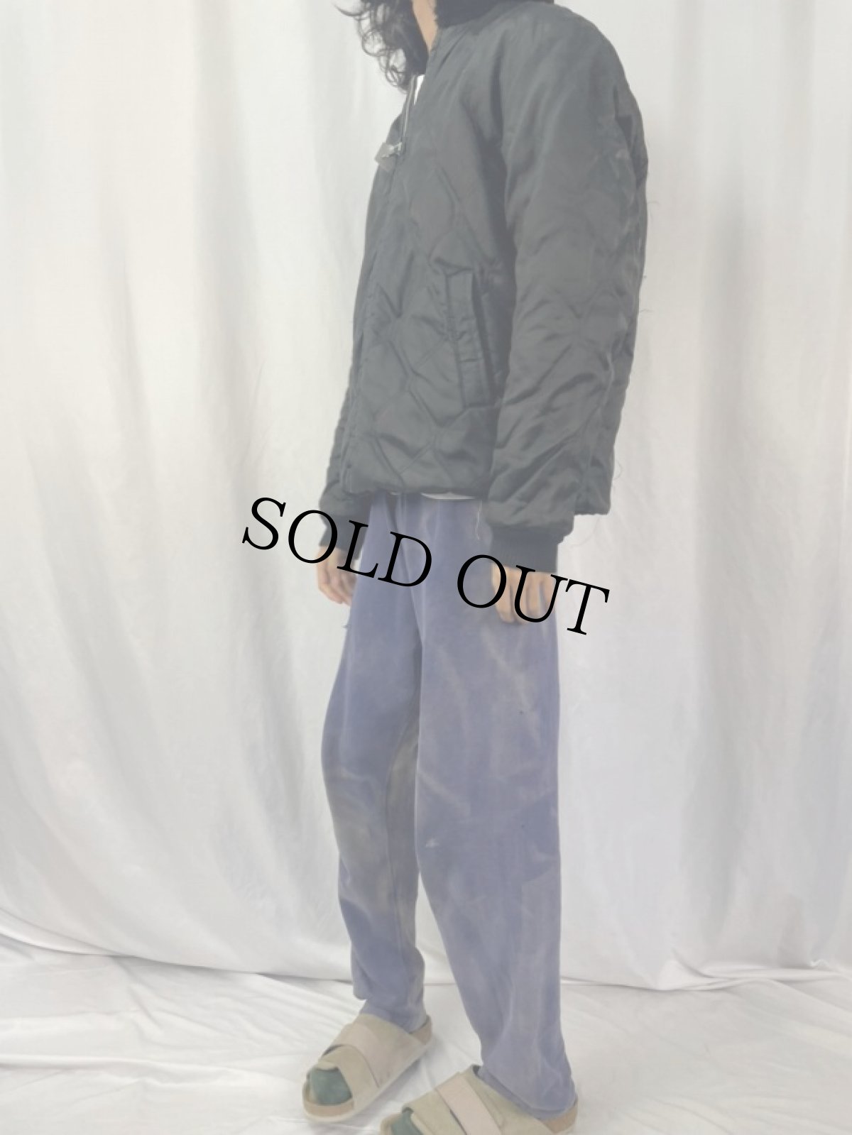 画像5: フェイクファー × キルティング リバーシブルジャケット (5)