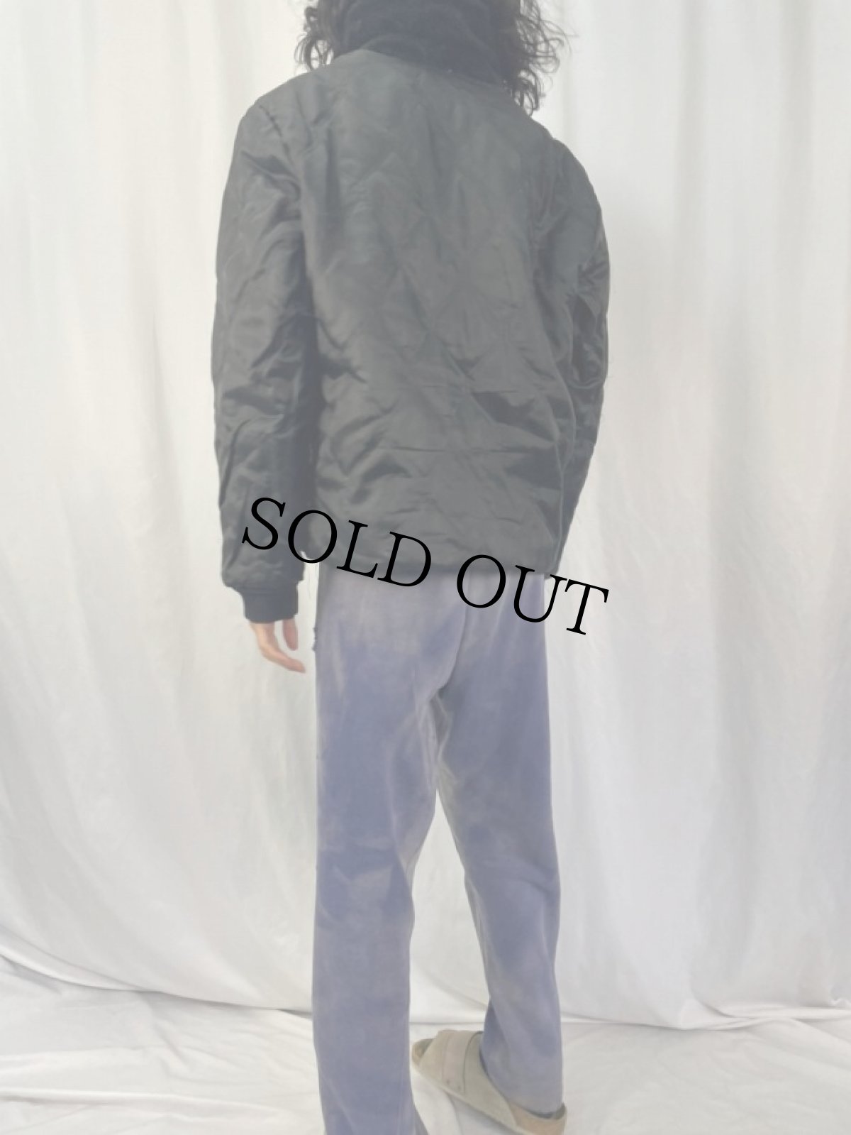 画像6: フェイクファー × キルティング リバーシブルジャケット (6)